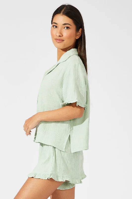 green-ruffle-pj-button-through-textured-pyjama-set-nw1113-84zb-2