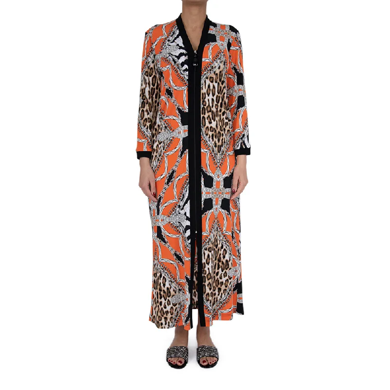 Diamond Tea Zip Lounger Abaya