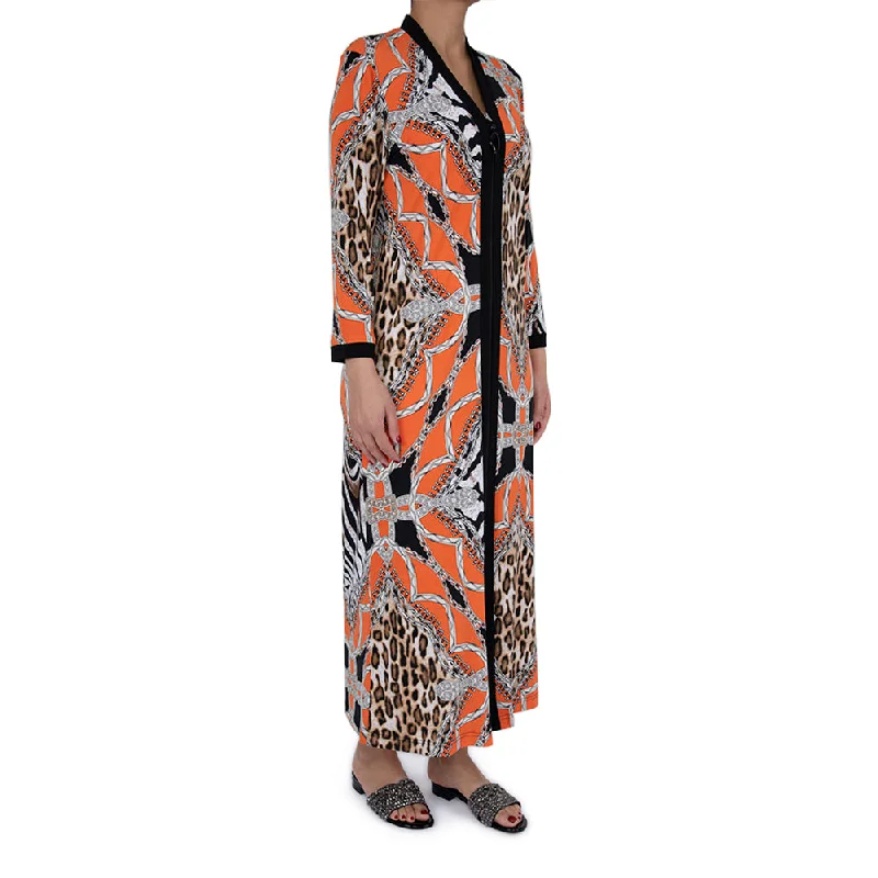 Diamond Tea Zip Lounger Abaya