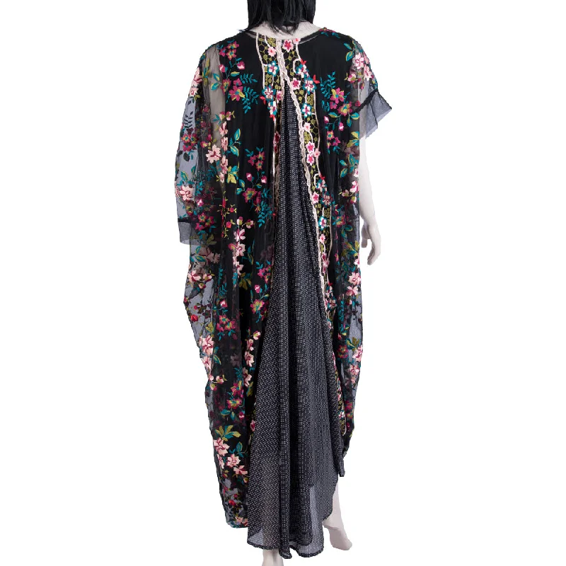 Montaha Black Kaftan One Size