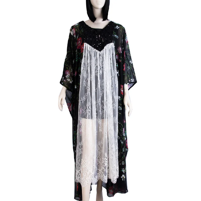 Montaha Mixed Color Kaftan One Size