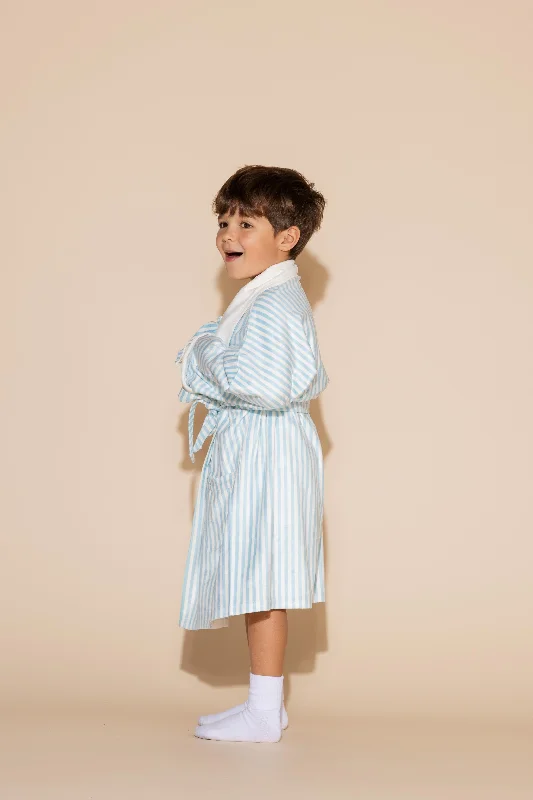 blue-stripes-kids-robe