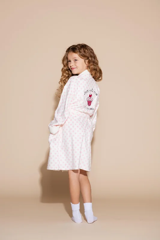 Daisy w/ Cupcake Kids Robe (Embroidery)