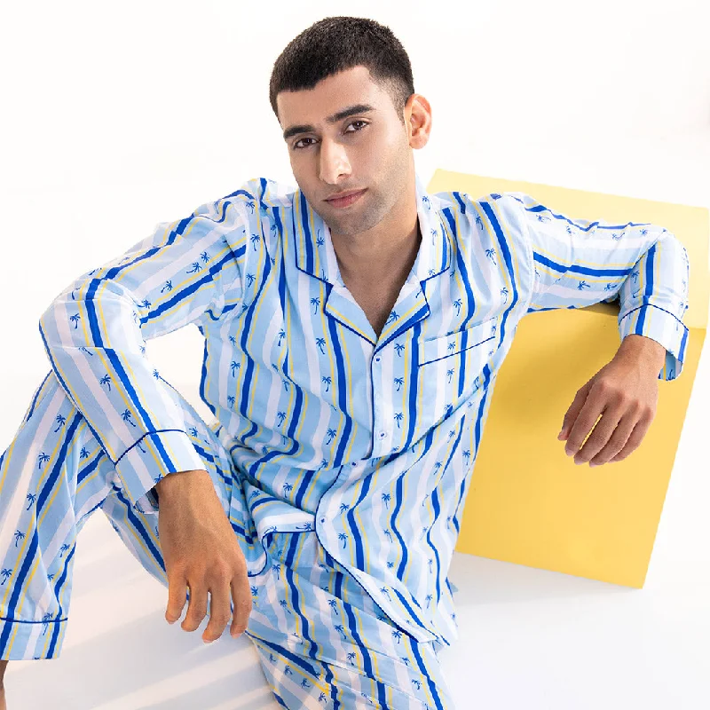 midnight-palms-cotton-notched-pyjama-set