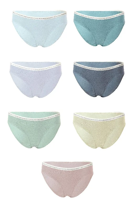 Pack of 7 Plain Brief Panties