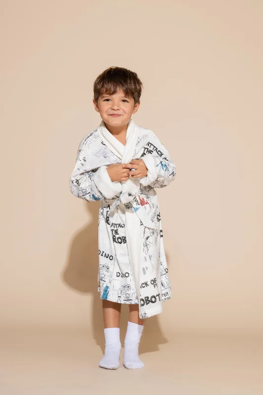 Robot Attacked Kids Robe