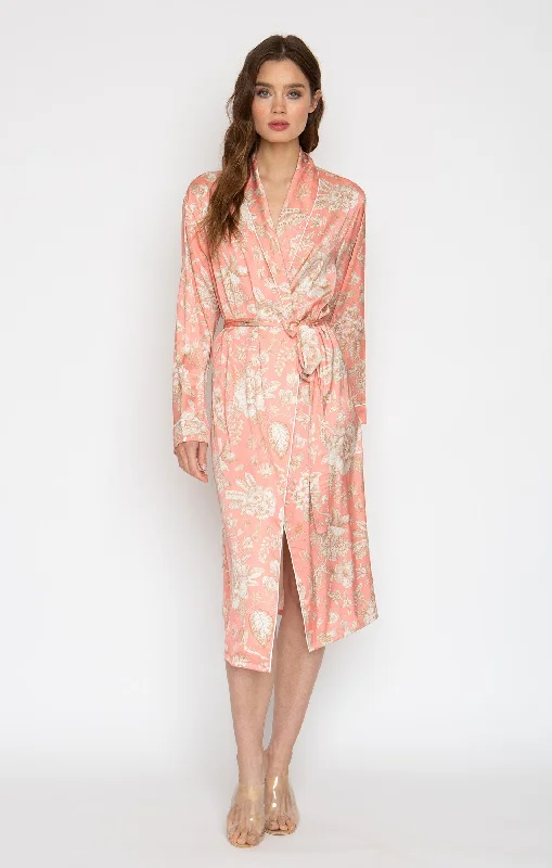 Sandy Rose Silky Long Robe